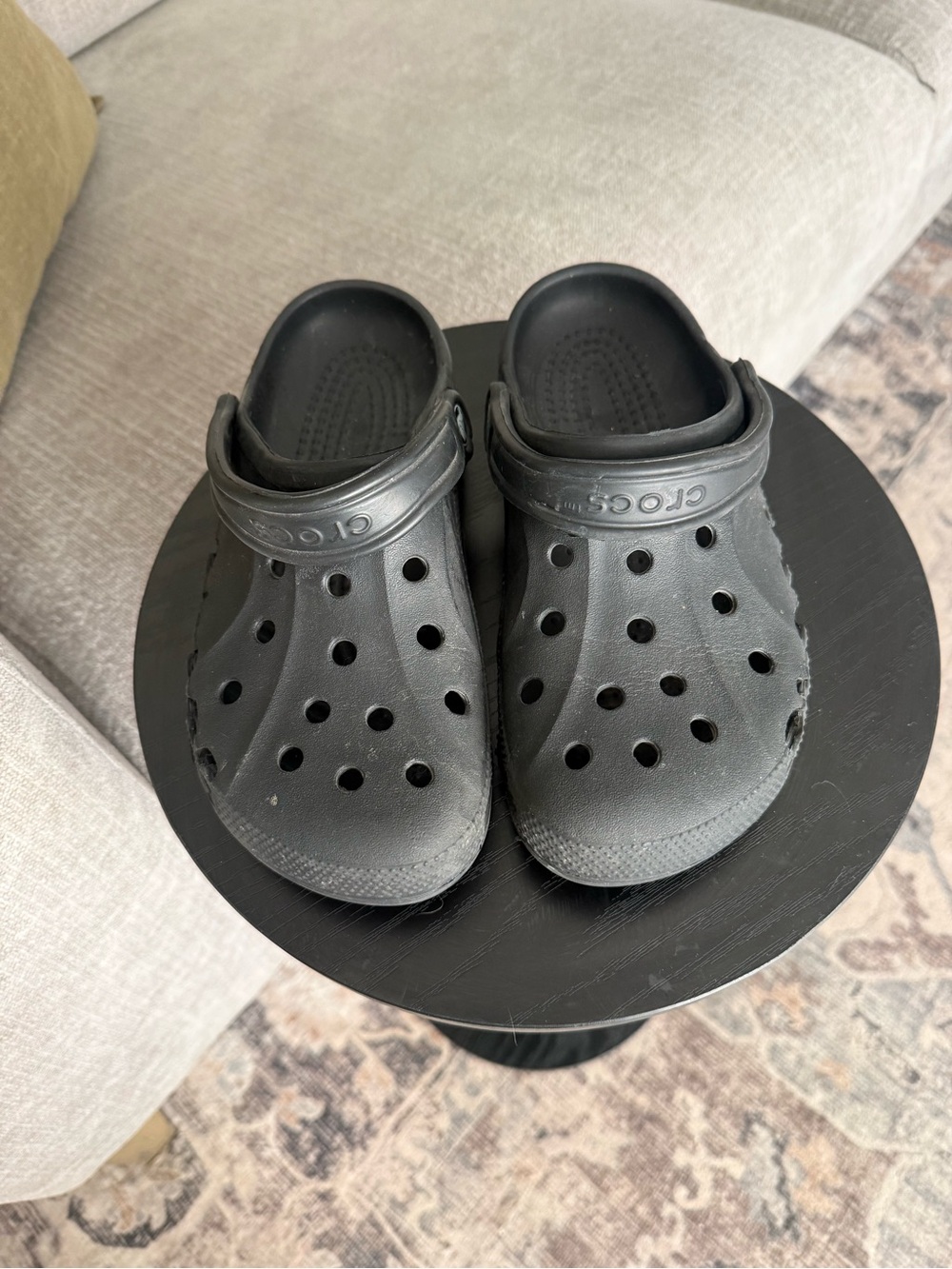 Crocs Adult Unisex Baya Black Clogs M6 W8
